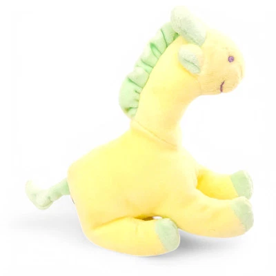 Mary Meyer Vintage Bebé Sonajero Peluche Jirafa Amarillo Verde 6 pulgadas Foto 1 de 4