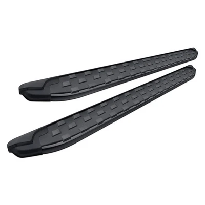 For Mercedes-Benz ML550 08-11 5.5" REC Series Black Running Boards w Black Trim Foto 1 de 4