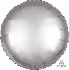 Anagram Matte Silver Round Foil balloon - Picture 1 of 2