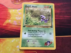 Pokemon Card Koga's Ekan Gym Challenge 1st Edition Common 77/132 Near Mint - Picture 1 of 4