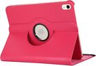 For Ipad 10.9" 10th Gen Case Rotating Stand Pu Leather Flip Cover + Glass