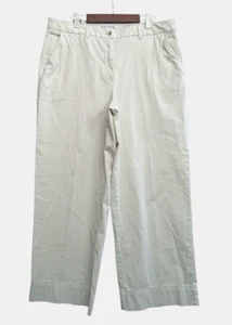Elizabeth and James Wide Leg Cropped Pants Womens Size 12 Cotton Blend Pockets - Picture 1 of 10