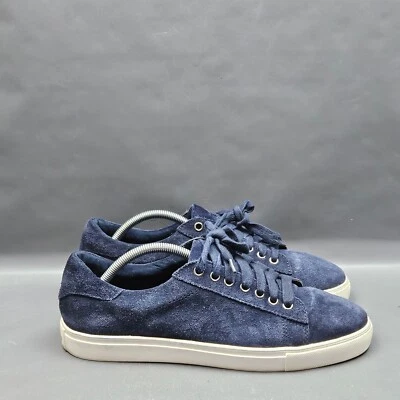 Brooks Brothers Hombres Zapatos Talla 10 Azul Gamuza Parte Superior Baja Informales Minimalistas Tenis Foto 1 de 4