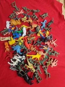 Vintage 1960s Estate Plastic Toys Lot - Picture 1 of 7