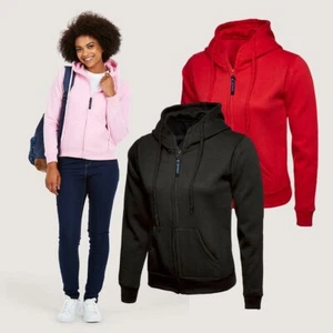 Felpa donna classica full zip con cappuccio di Uneek UC505 felpa con cappuccio dalla XS alla 3XL - Foto 1 di 12