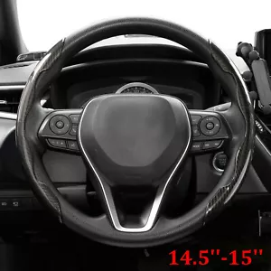 2x Cubierta Elevadora Volante Coche Universal Fibra de Carbono Accesorios Antideslizante - Imagen 1 de 9
