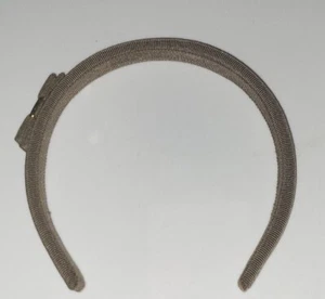 Salvatore Ferragamo Headband Vara Bow Cream Beige Wedding Summer Party - Picture 1 of 9