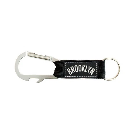 Brooklyn Nets Carabiner Keychains Keyrings with Bottle Opener Cover