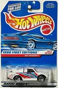 Tampo Hot Wheels #662 Bad Mudder sin techo, cuña azul oscuro - MUY RARO - Imagen 1 de 6