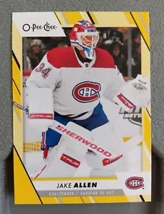 Jake Allen Goaltender 2023-24 O Pee Chee Yellow Border #405 - Picture 1 of 2