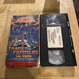 Transformers The Movie VHS F.H.E. 1986 Family Home Entertainment FHE Ex Rental