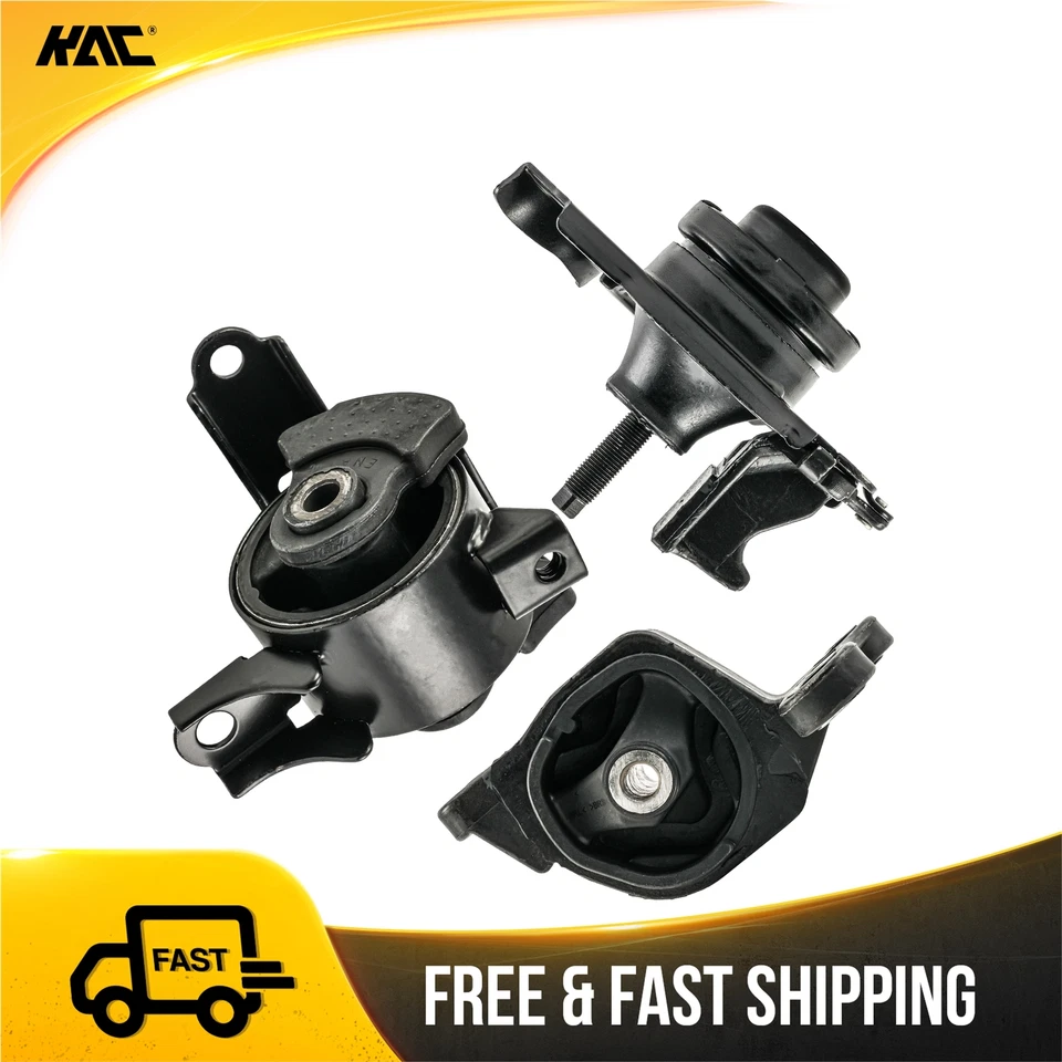3Pcs Engine Motor & Transmission Mount For Honda Fit 1.5L 2007-2008 - Image 1 of 4