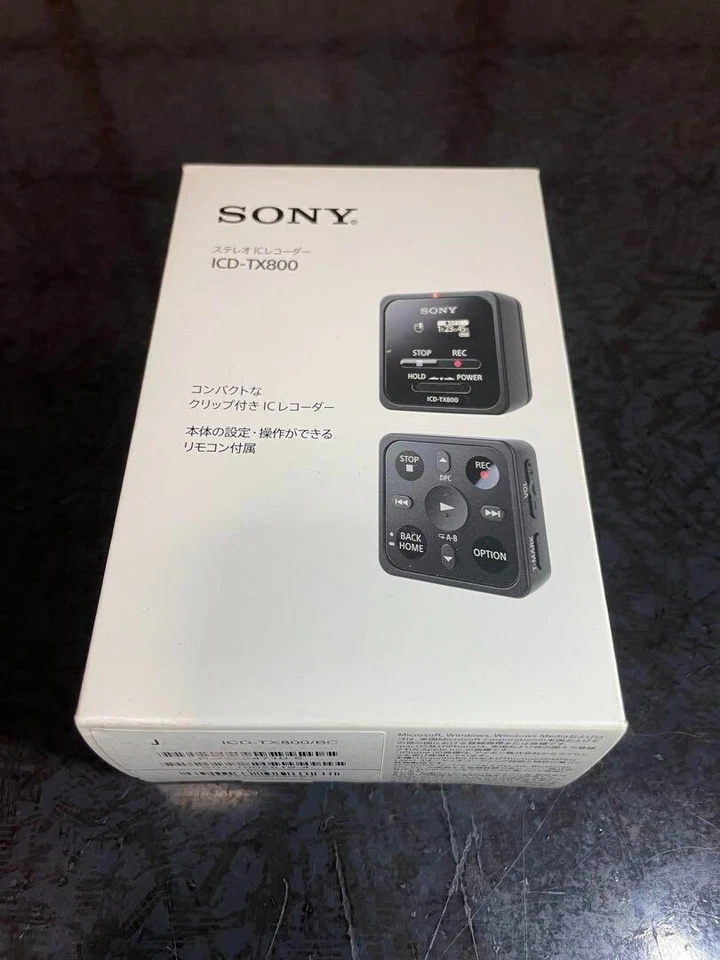 Grabadora IC SONY ICD-TX800 B 16 GB negra modelo 2017 Foto 1 de 1