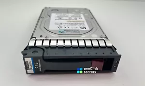 HP 2TB 7.2K RPM 6G DP SAS 3.5 LFF HDD MDL Hard Drive QR Tray 508010-001 - Picture 1 of 6