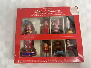 Vtg 1985 Christmas Circus Electronic 7 Piece Musical Treasure Works Box Damaged - Picture 1 of 22