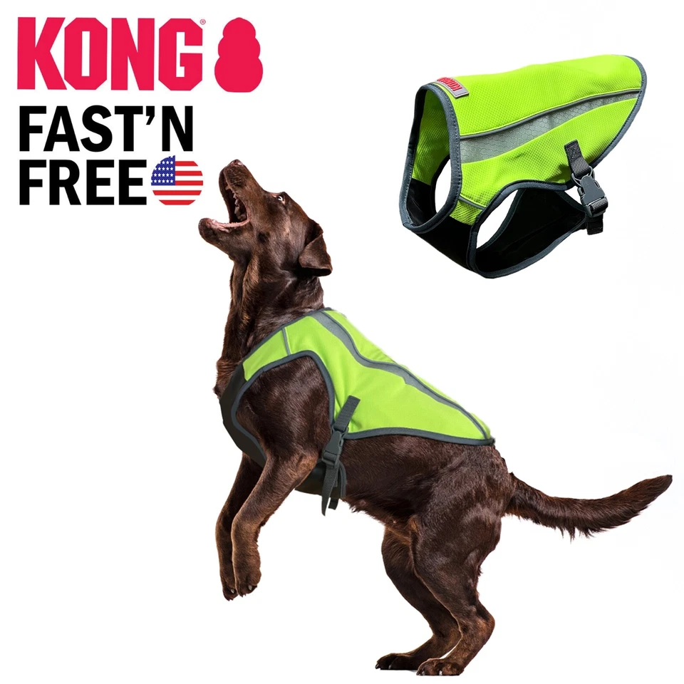 Kong Cooling Dog Vest Adjustable Reflective Breathable Harness Protective Jacket - Image 1 of 4