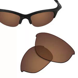 Polarized Replacement Lenses for-OAKLEY Half Jacket Sunglasses Earth Brown - Picture 1 of 5