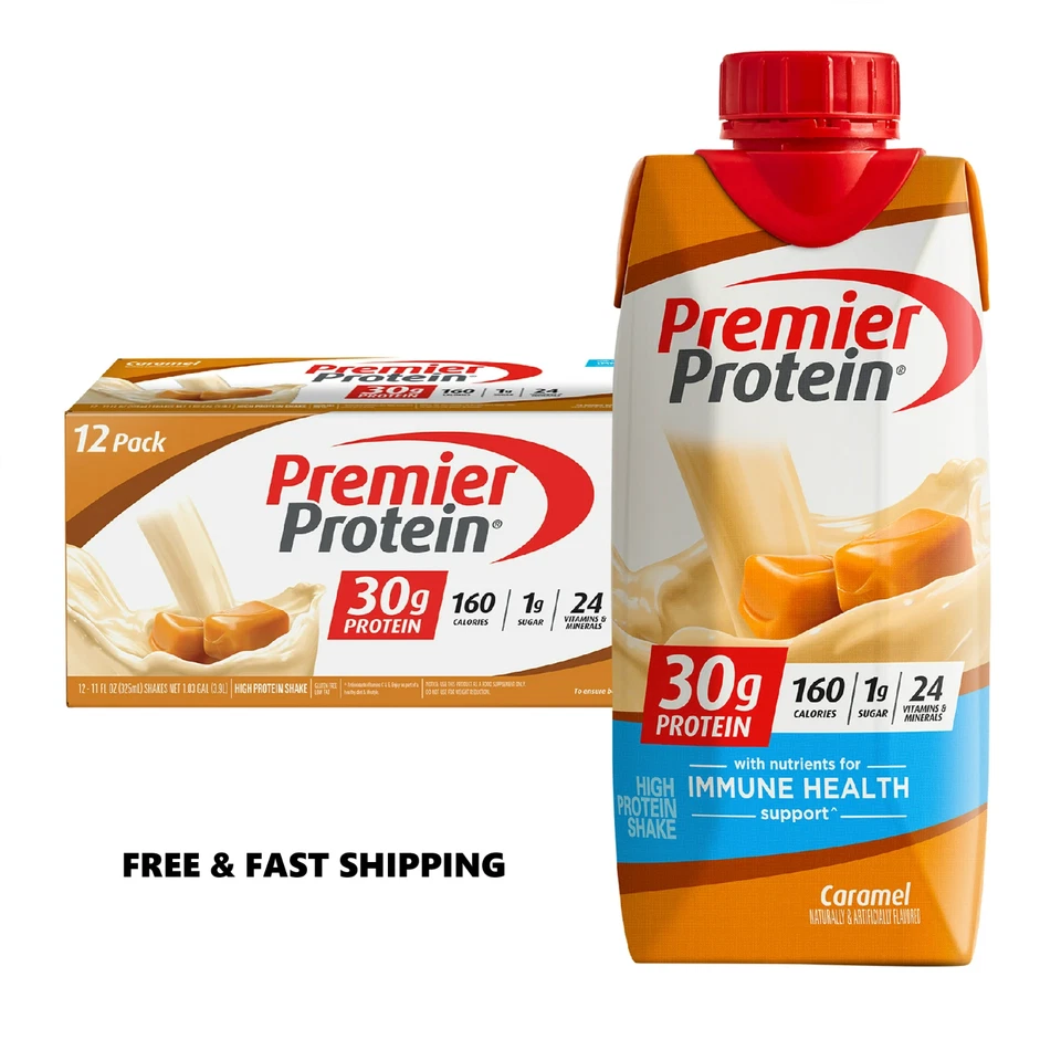 Premier Protein Shake, Caramel, 30g Protein, 11 fl oz, 12 Ct - Image 1 of 1