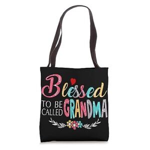 Blessed To Be Called Grandma Colorful For Grandma Tote Bag