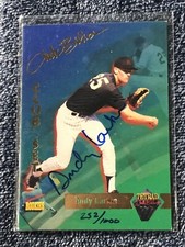 1995 Signature Rookies Tetrad AutoBilia Club Set /1000 Andy Larkin #32 Auto