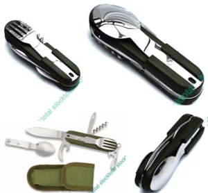 NAVAJA CUBIERTO Multiusos CAMPING ALBAINOX.+ Funda Incluye: Tenedor, C 11020 ML - Imagen 1 de 6