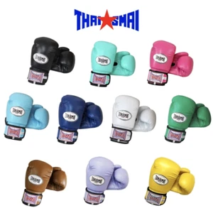 Guanti da Boxe THAISMAI MuayThai MMA Grappling Allenamento Palestra PU Pelle Sintetica - Foto 1 di 27
