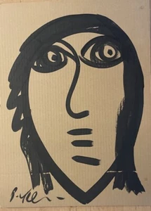 Peter Robert Keil Acryl On Cardboard Painting 25+17 Inches - Picture 1 of 4