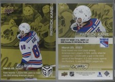 2022-23 Upper Deck Game Dated Moments Gold /100 Patrick Kane #71