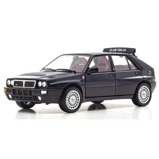 Kyosho Lancia Delta HF Integrale "Club Italia" Scala 1:18 Modellino Auto - Dark Blue (KS08343SC)