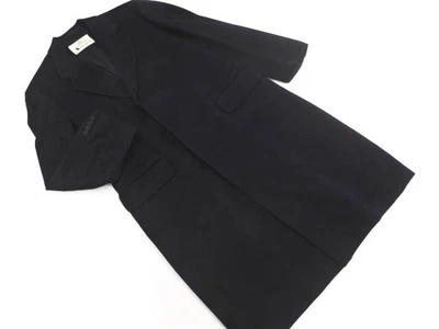 Aquascutum Chester Coat Cashmere Dark Navy Men's Wool Used Authentic - Image 1 of 4