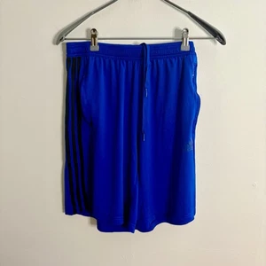Adidas Primegreen Herren große blaue Sportshorts Reißverschlusstaschen EUC J4 - Bild 1 von 10