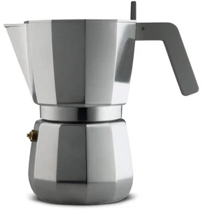 Moka, Espresso coffee maker in aluminium casting. Handle and knob in PA, grey... - Picture 1 of 3