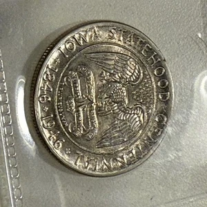 1946 Iowa Statehood Centennial Coin - Picture 1 of 2