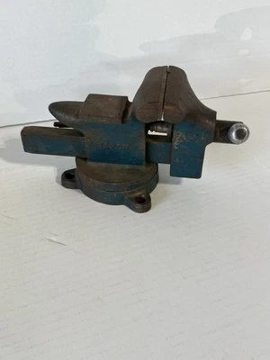 Tornillo de banco giratorio Baker vintage Foto 1 de 4