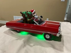 Coche Gemmy Santa Claus y 2 renos convertible Impala Music Low Rider funciona - Imagen 1 de 5