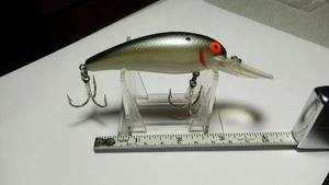 BOMBER, VINTAGE MOD.8A, SIL.SCALED SIDES, BLK. BACK, 4" O.A,USED, EXC. CONDITION - Picture 1 of 4