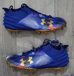 Under Armour Blur Smoke 2.0 MC USA Football Cleats 3027307-400 Mens Sz 9.5 New🏈 - Picture 1 of 8