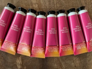 8 (ocho) PINK PIÑA SUNRISE 1 oz tamaño de viaje CREMA DE MANOS baño y cuerpo funciona - Imagen 1 de 2