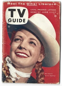 TV Guide vom Juni 1955 Gail Davis als Ammis Oakley - Bild 1 von 2