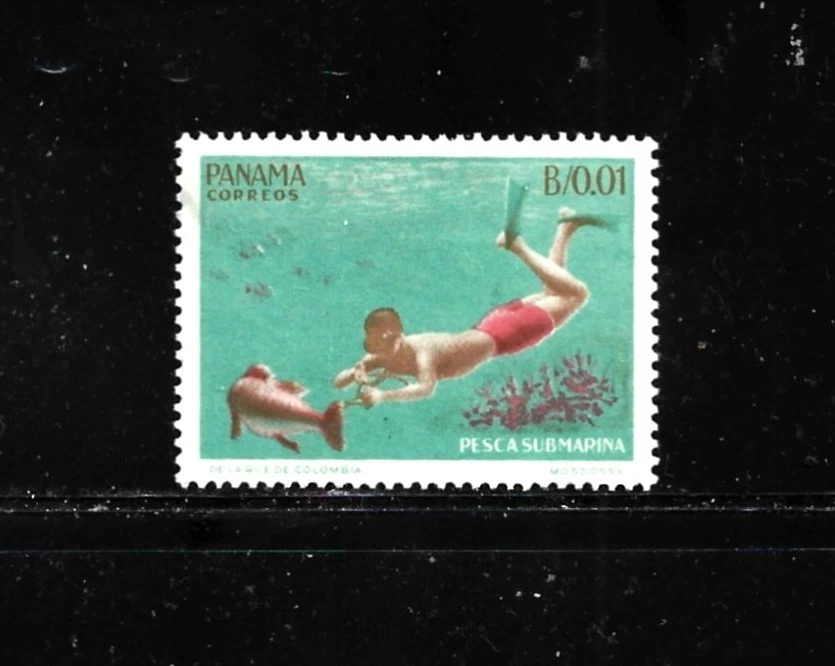 Sello de Panamá Scott # 454a-1 c-como nuevo/VLH-OG-1964 Foto 1 de 1