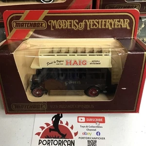 MATCHBOX MODELS OF YESTERYEAR MOY Y23 BROWN HAIG WHISKY DOUBLE DECKER BUS 1/43 - Picture 1 of 4