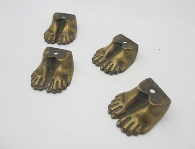 Antique Clock Feet Trough Holder Planter Stand Old Vintage Statue Base x4 - Image 1 of 4