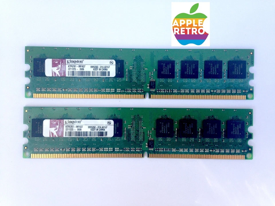 ❇️ 1GB (2× 512MB) 👑Kingston PC2-4200 DDR2-533 CL3 1YrWAR 💥 30% OFF Ends DEC 25 - Image 1 of 4