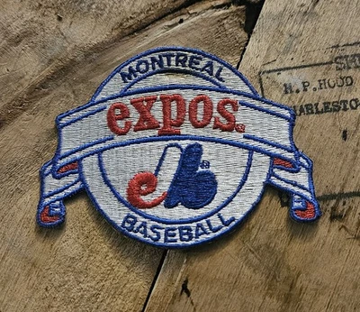 RARE MONTREAL EXPOS MLB BASEBALL VINTAGE LOGO TEAM EMBROIDERED PATCH  - Image 1 of 3