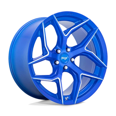 Торсионное анодированное синее фрезерованное колесо 20x9 Niche M268 5x112 (25 мм) - Изображение 1 из 4