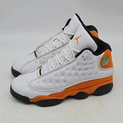 Jordan 13 Retro Mid Starfish Sneakers Shoes Youth 6Y Orange White Womens 8 - Image 1 of 4