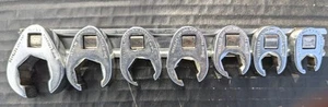 Snap On  207SFRH Crowsfoot Set 3/8" Drive 7 Piece Owners Marks 3/8"-13/16" VG - Picture 1 of 7