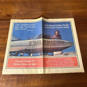 Rare 1974, Evel Knievel,"Tattler Special Collector's Issue" Newspaper Insert - Picture 1 of 5