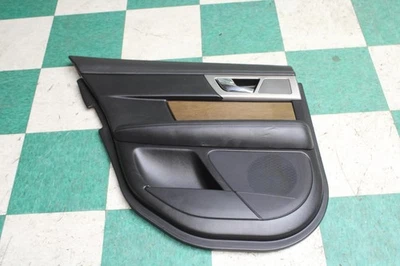 09-11 Jaguar XF Black Woodgrain Rear Driver Side Left LH Door Trim Panel OEM WTY - Imagem 1 de 4