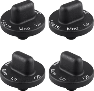 4 Pack 71001641 Stovetop Knobs Range Cooktop Top Burner Control Knob  Knobs Comp - Picture 1 of 7